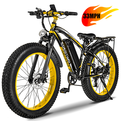 EOEOTWO E01  26" Fat Tire 1000W Electric Bike