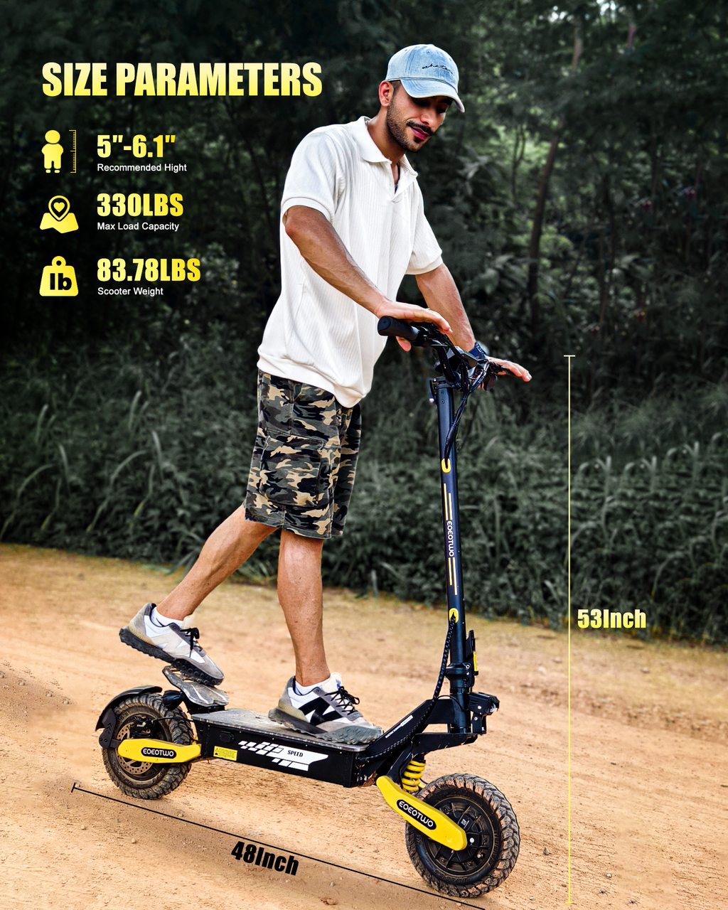 EOEOTWO 30 MPH Off-Road Electric Scooter