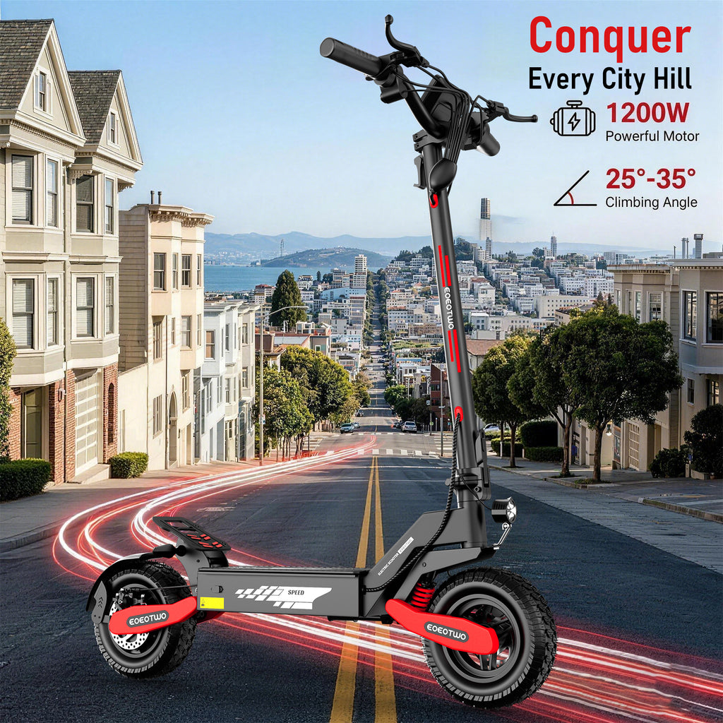 EOEOTWO Red GT06 1200W Electric Scooter