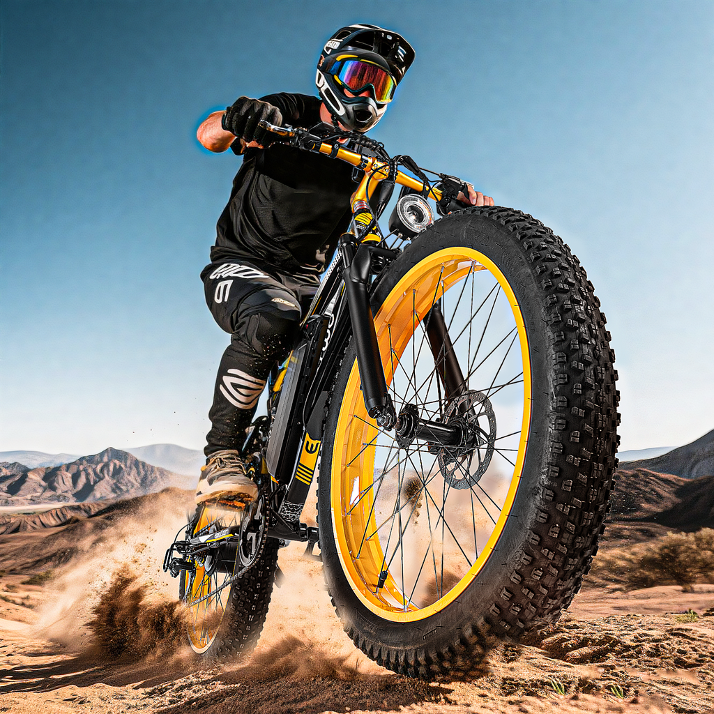 E01  34MPH All-Terrain Electric Bike Yellow