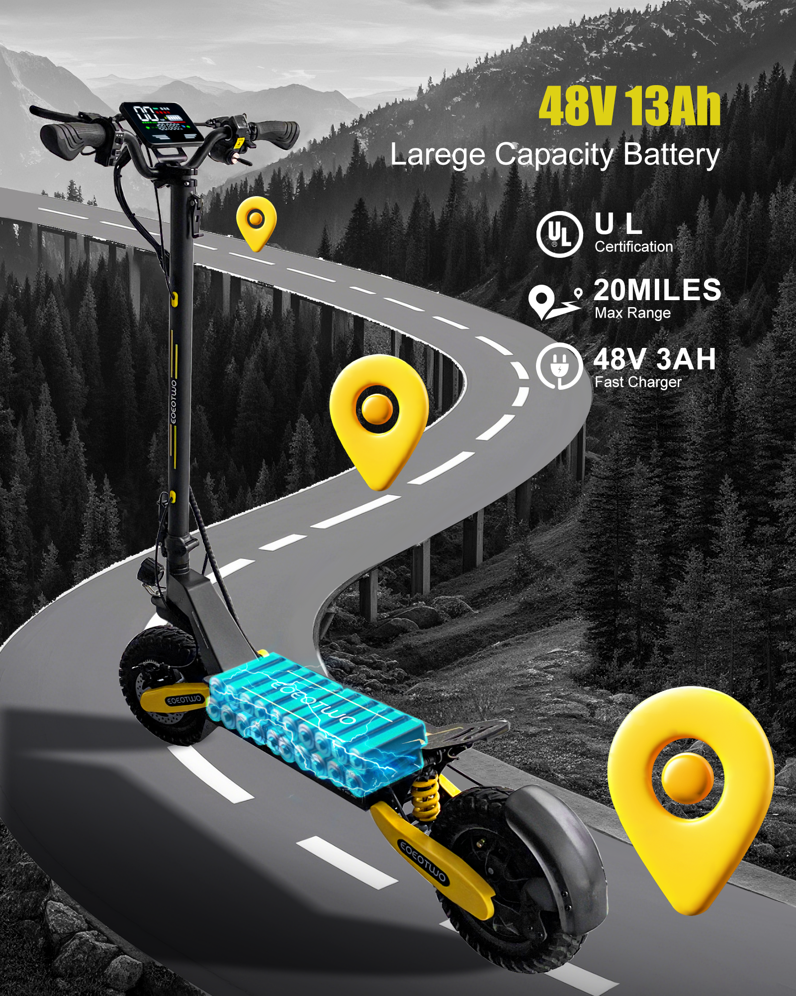 EOEOTWO GT06 Fast Electric Scooter