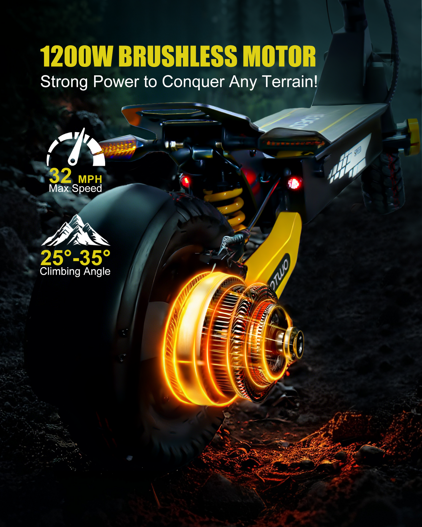 EOEOTWO 1200W Off Road Electric Scooter