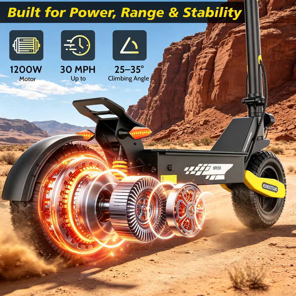 EOEOTWO  48V 23.4Ah  Off-Road Electric Scooter