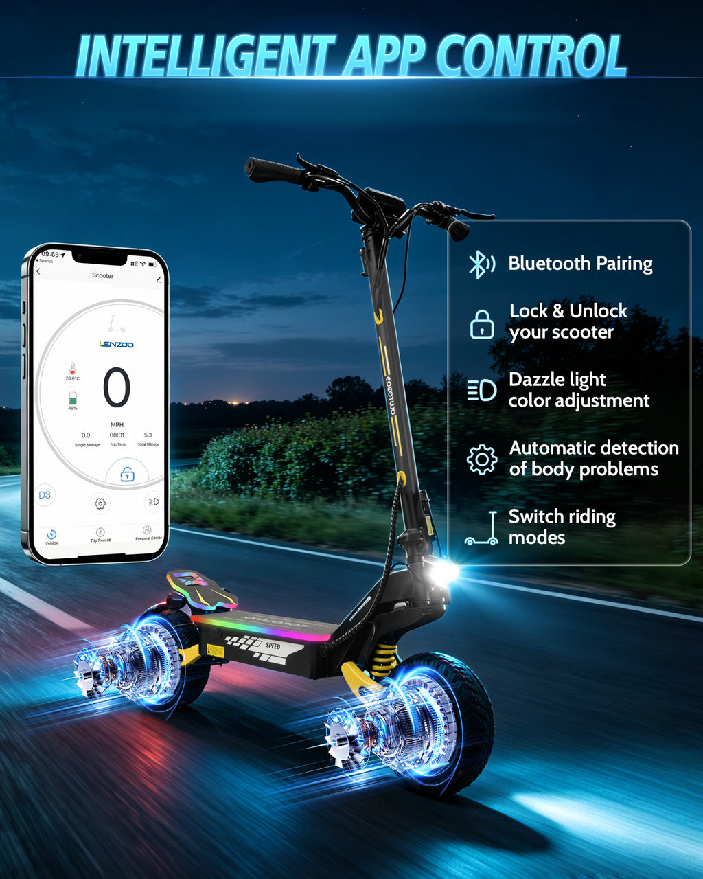 EOEOTWO 2400W GT06 Off Road Electric Scooter