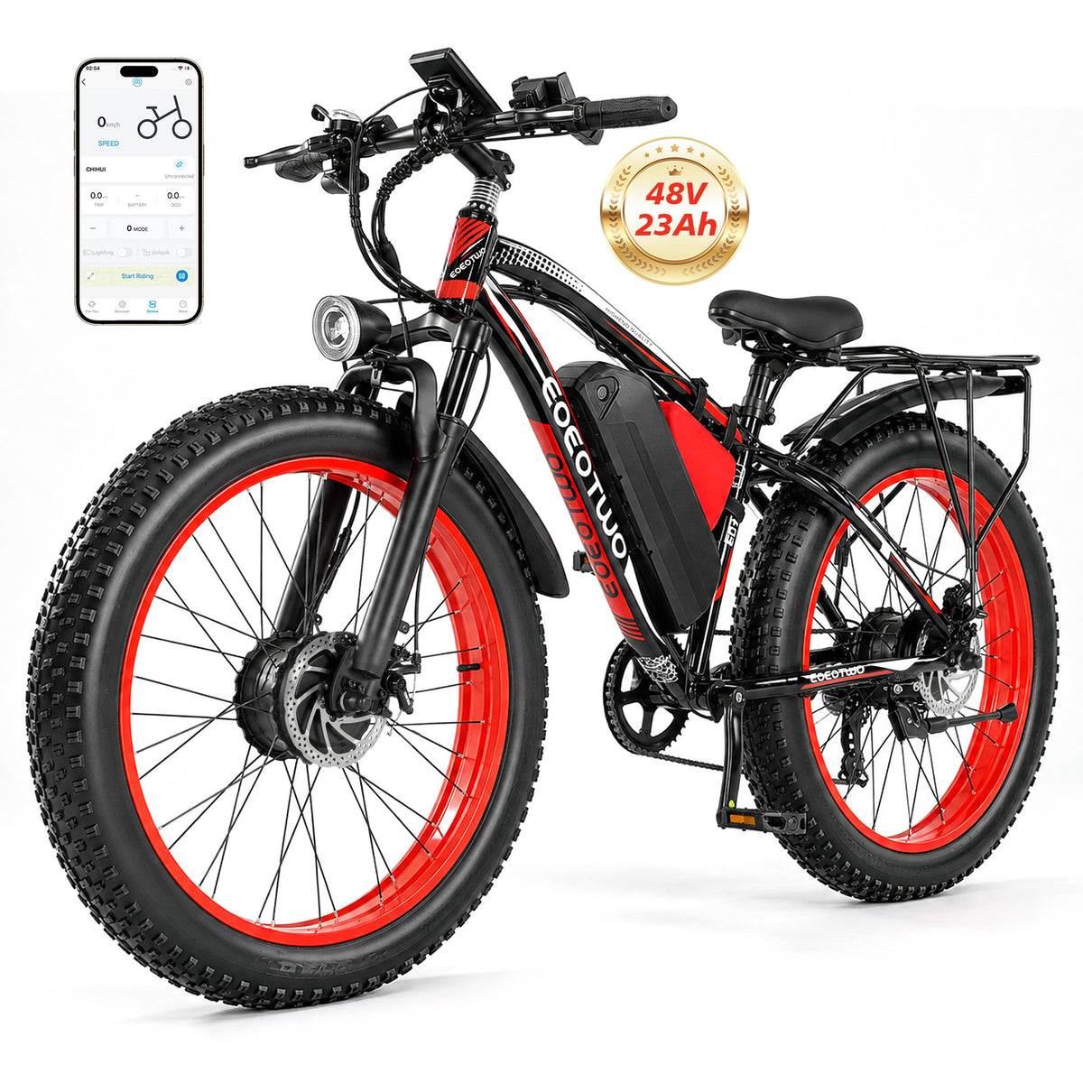 EOEOTWO E01 MAX 3000W 48V 23AH Electric Bike
