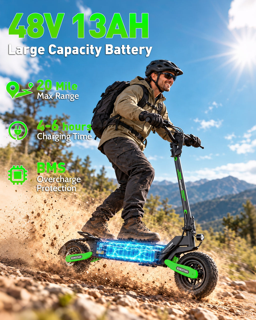 EOEOTWO GT06 Electric Scooter for Adults