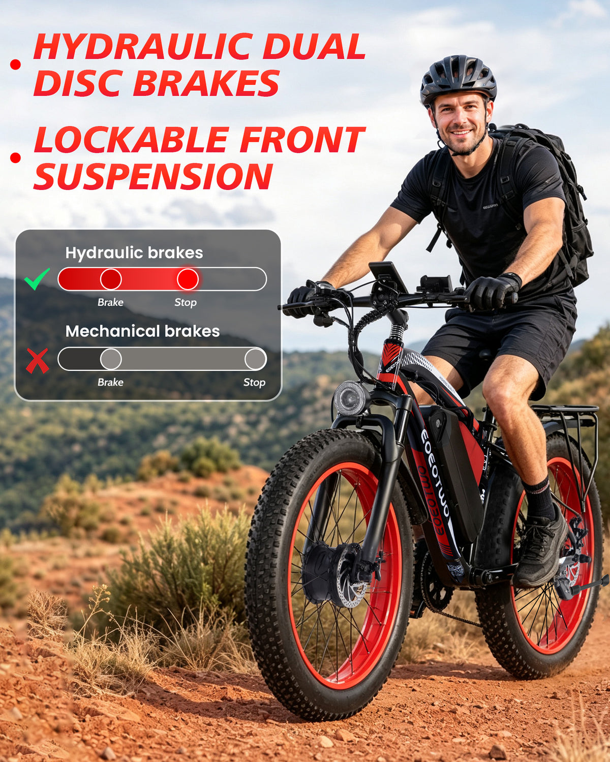 EOEOTWO E01 MAX 3000W 48V 23AH Electric Bike