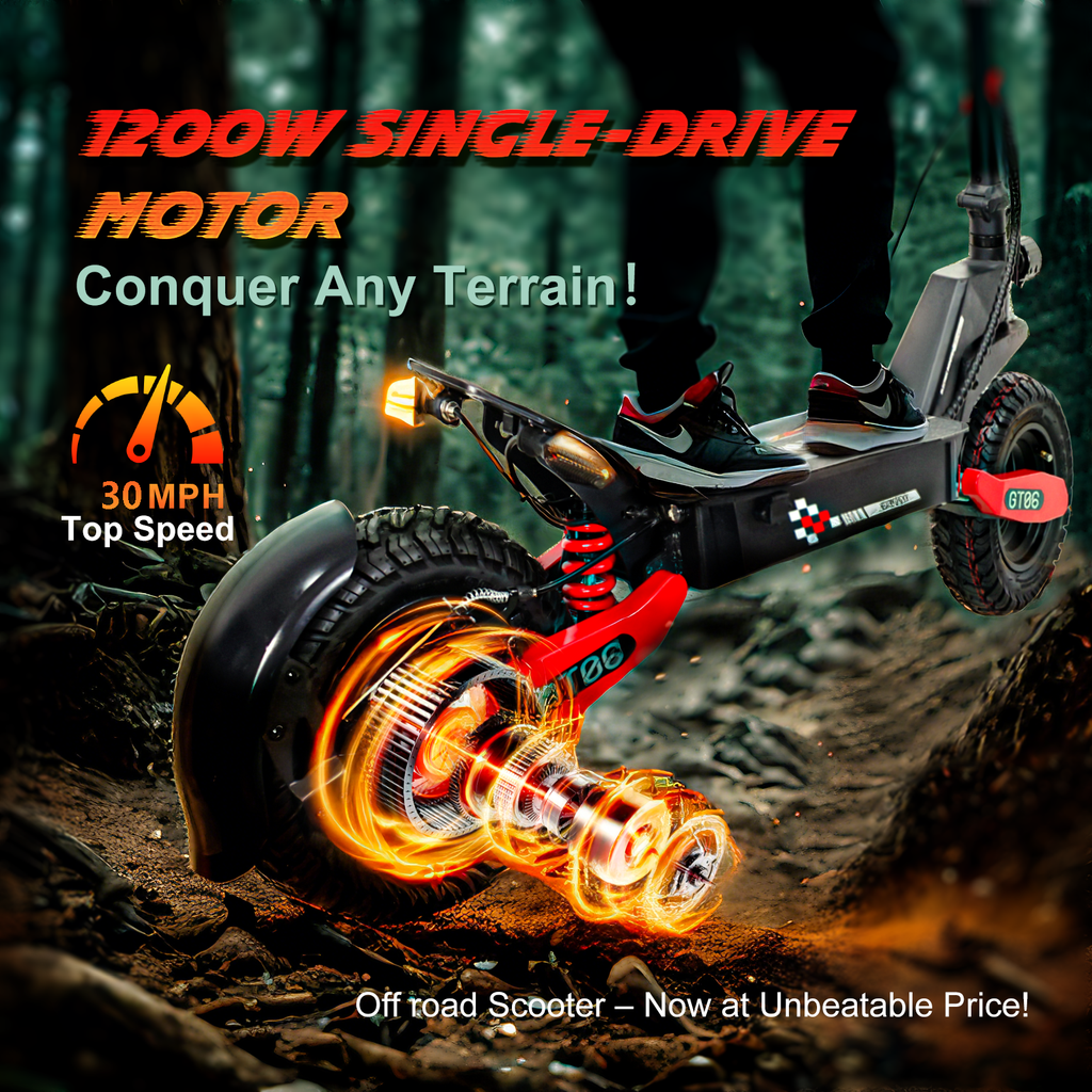 EOEOTWO Red GT06 1200W Electric Scooter