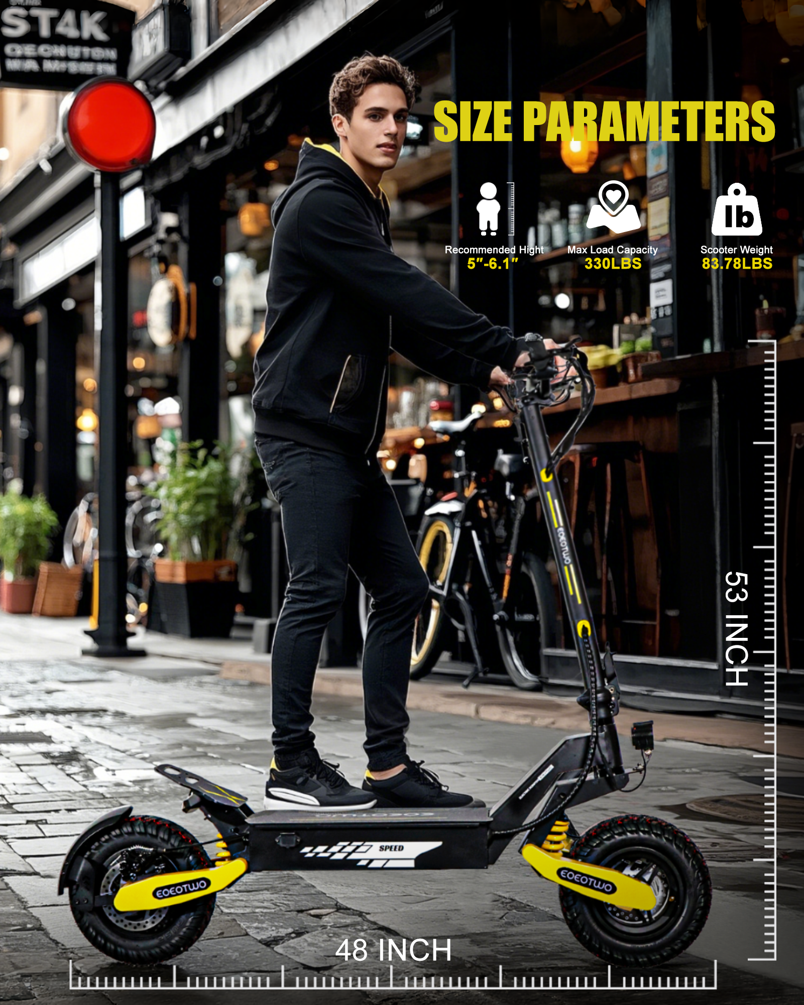 EOEOTWO 1200W Off Road Electric Scooter