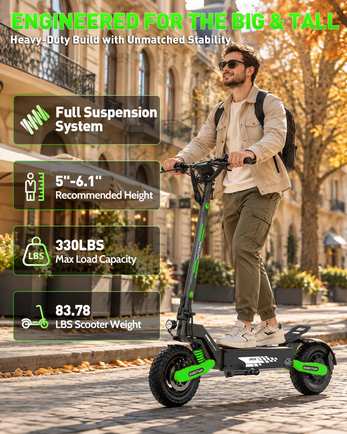 EOEOTWO GT06 Electric Scooter for Adults