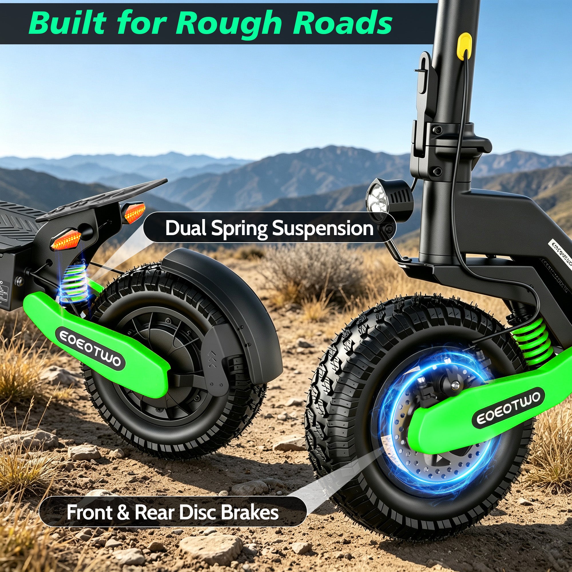 EOEOTWO Green GT06 1200W Electric Scooter