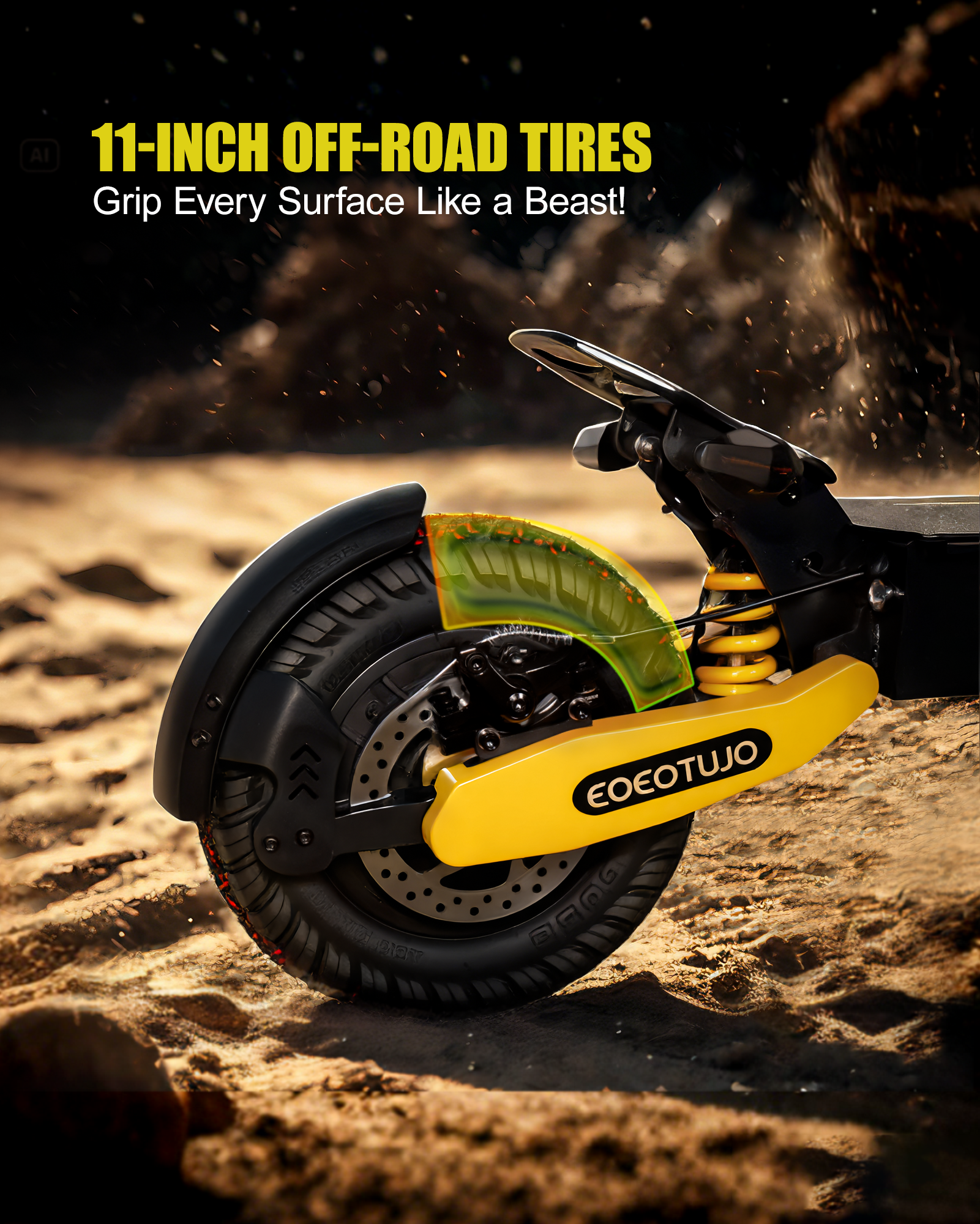 EOEOTWO 1200W Off Road Electric Scooter