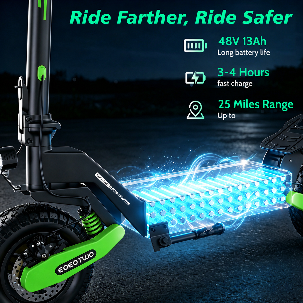 EOEOTWO Green GT06 1200W Electric Scooter