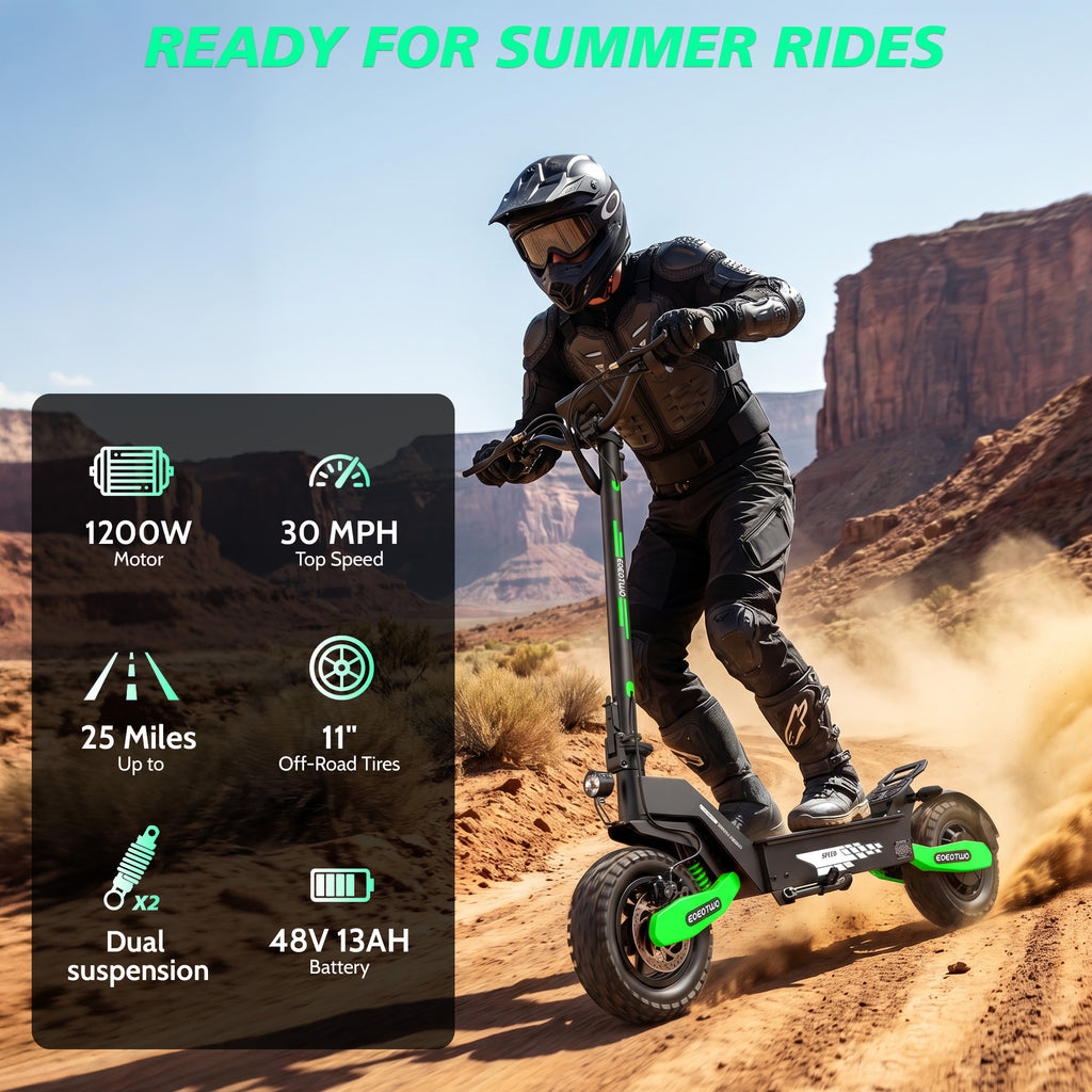 EOEOTWO Green GT06 1200W Electric Scooter