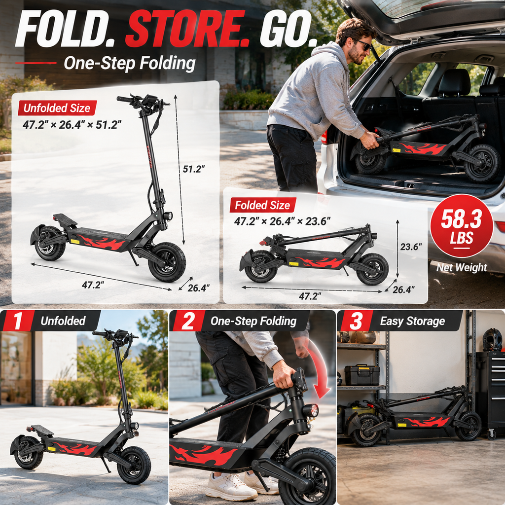 EOEOTWO GT05 1000W Electric Scooter