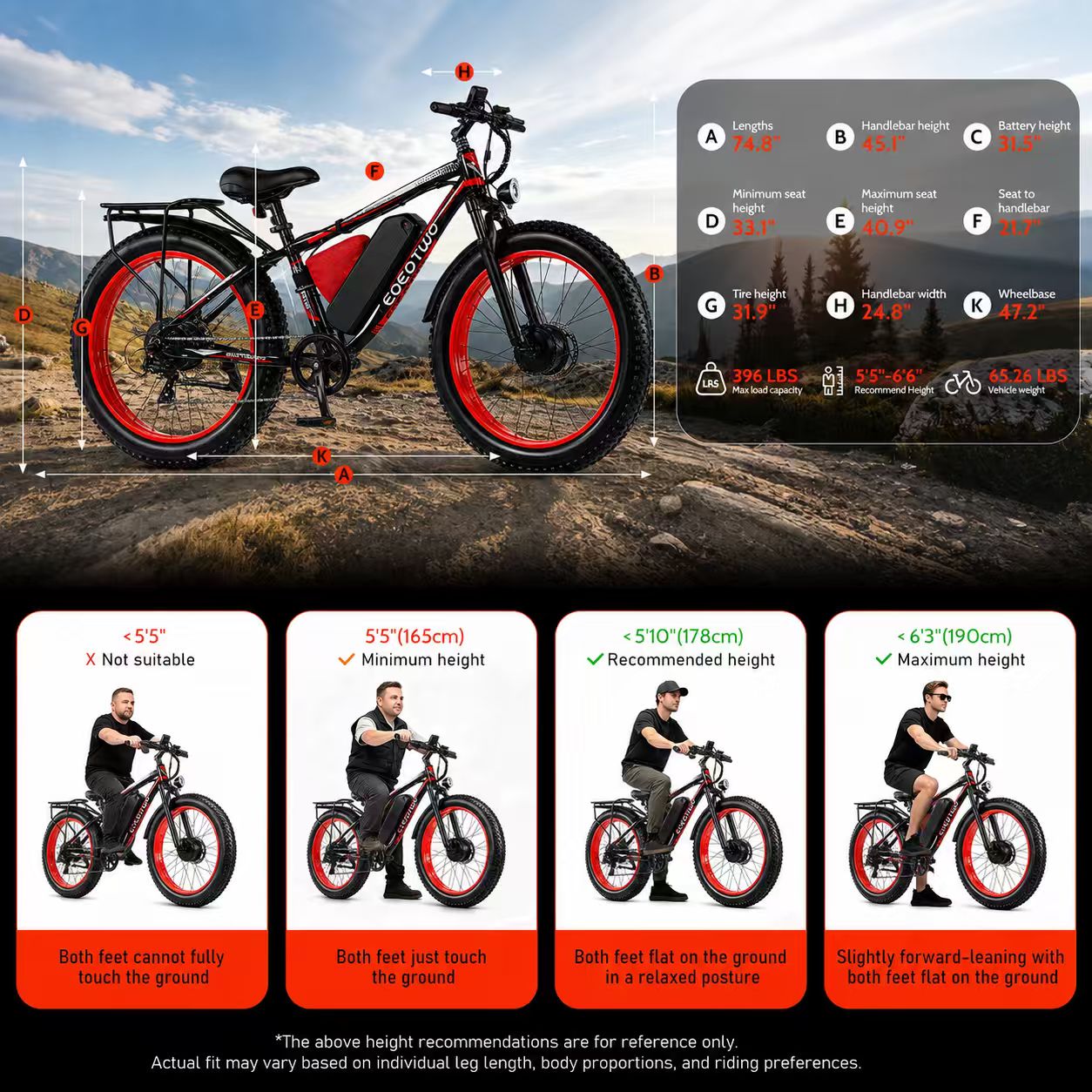 EOEOTWO E01 MAX 3000W 48V 23AH Electric Bike