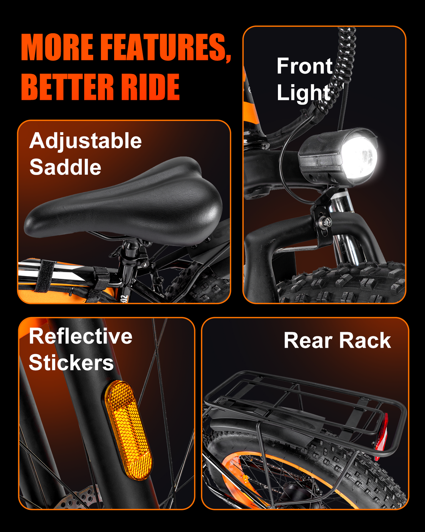 E02 Electric Bike Peak 1500W 48V 20Ah