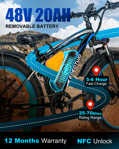E02 Electric Bike Peak 1500W 48V 20Ah