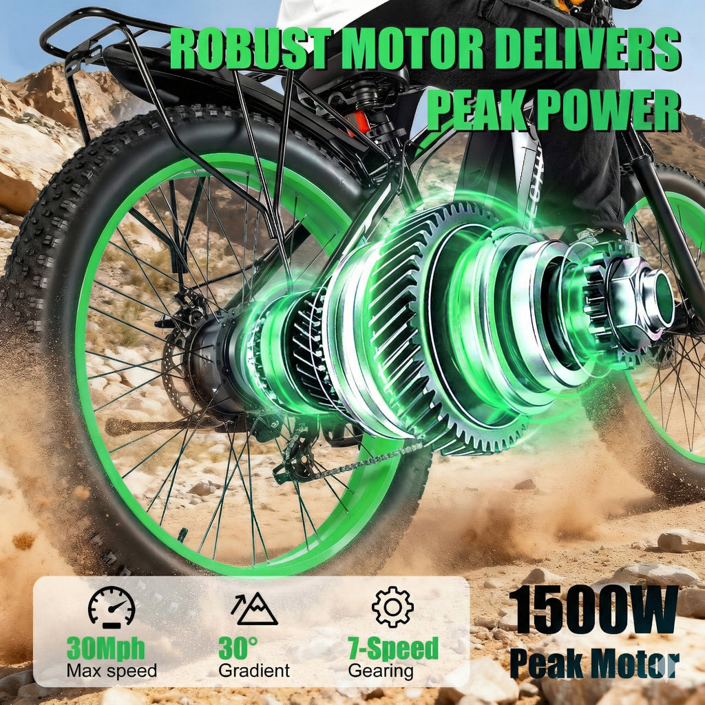 E02 Electric Bike Peak 1500W 48V 20Ah