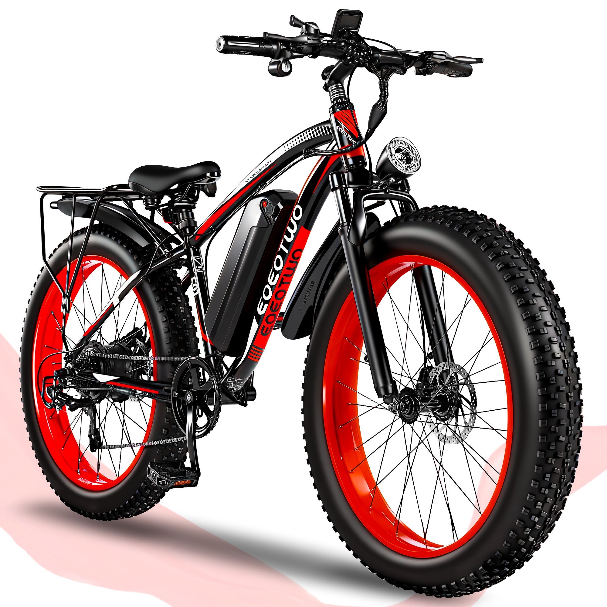 E01 34MPH All-Terrain Electric Bike Red